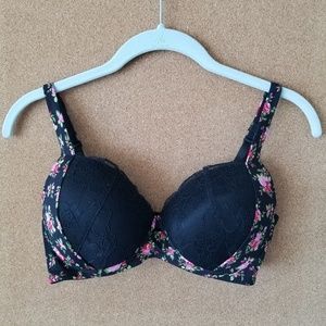 Felina Push Up Black Lace Bra
